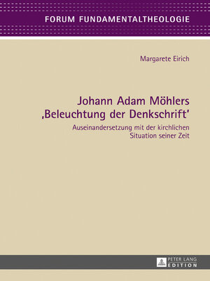 cover image of Johann Adam Moehlers «Beleuchtung der Denkschrift»